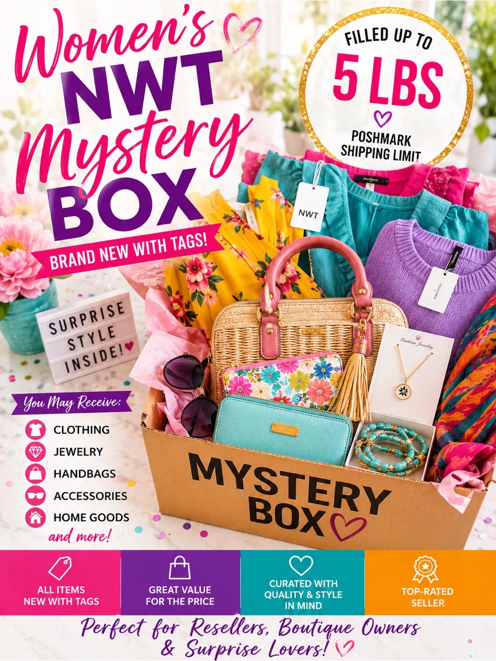 Women’s NWT Mystery Box | Ladies Only | Brand New Surprise Bundle